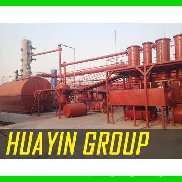 Xinxiang HuaYin equipo de energía renovable True Manufacturer 8 años máquina de destilación de petróleo crudo Diesel